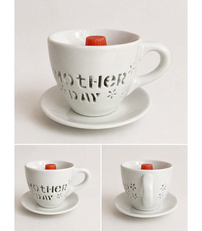 Κεραμικός αρωματιστής  φλυτζανι λευκος 