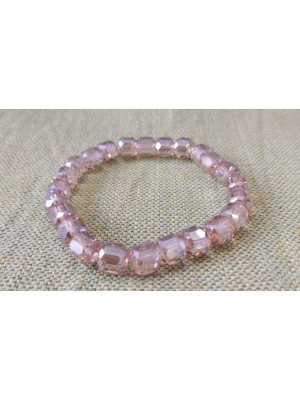 Βραχιόλι με ροζ πέτρες