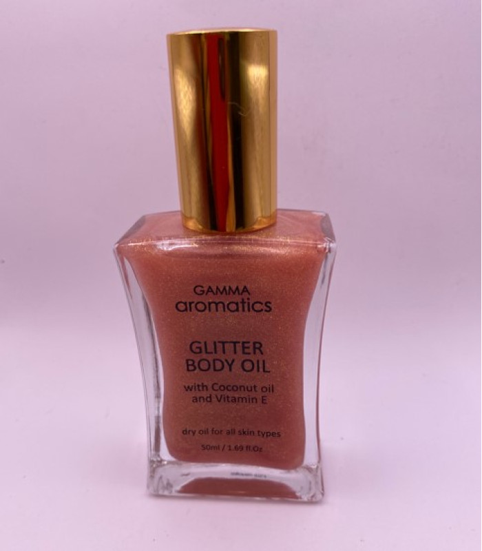 Glitter Body Oil Ροζ 50ml