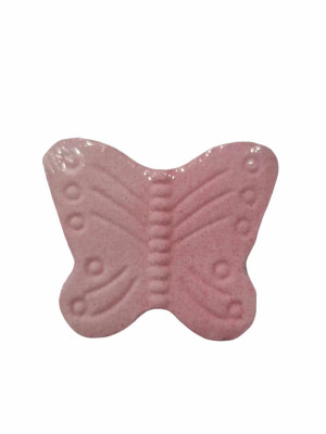Butterfly bath fizzer light pink