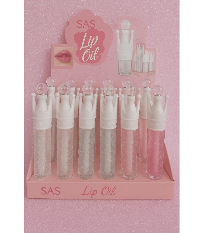 SAS GLITTER LIP OIL ΑΣΗΜΙ