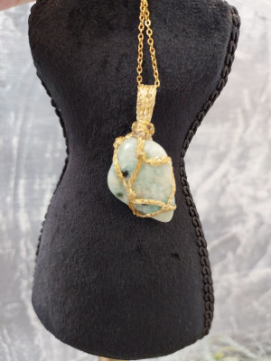 Κολιέ Κρύσταλλος Αμαζονίτης