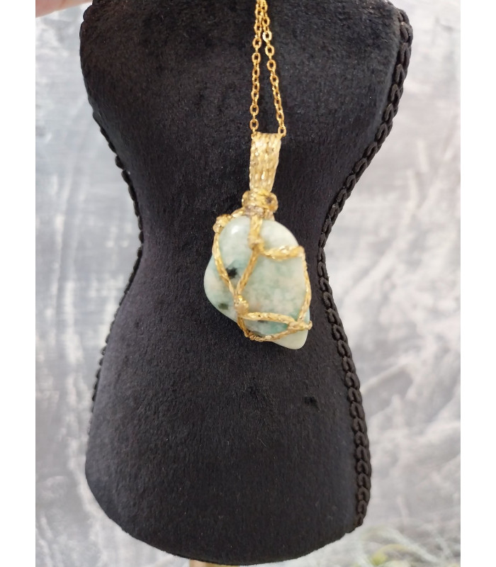 Κολιέ Κρύσταλλος Αμαζονίτης