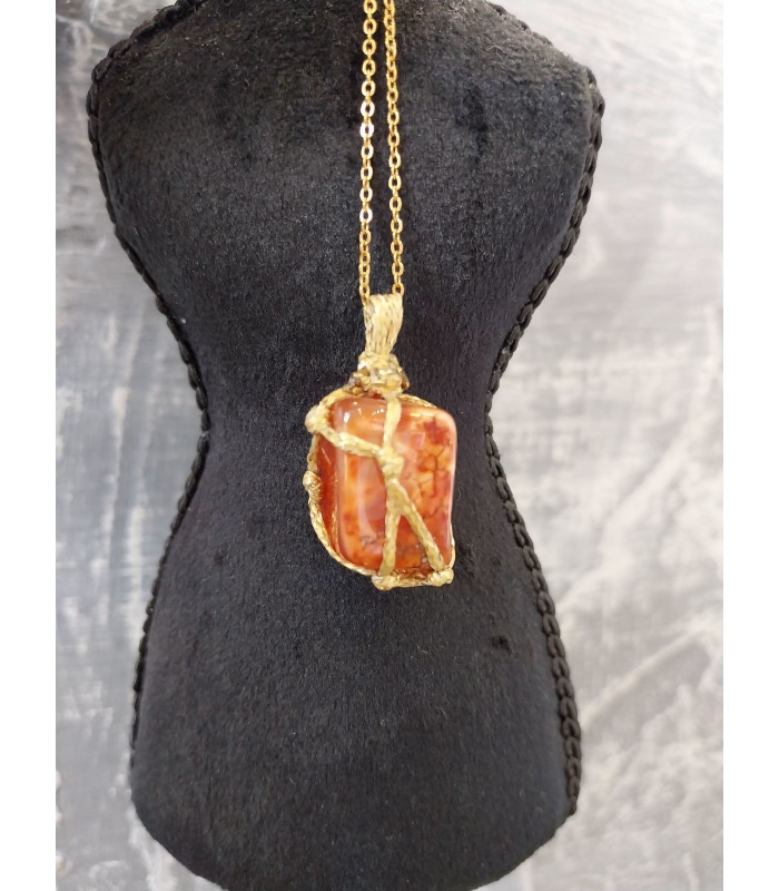 Κολιέ Κρύσταλλος Αχάτης