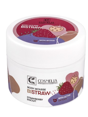 Bistraw Body Mousse Strawberry Biscuit Cosmelia 200ml