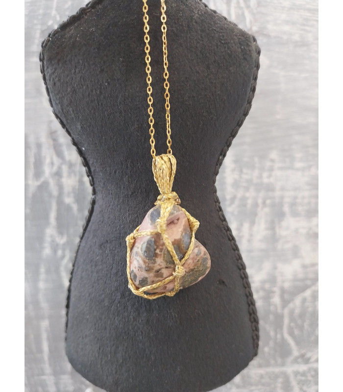 Κολιέ Κρύσταλλος Ροδονίτης