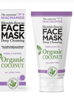 FACE MASK NIACINAMIDE DEEP CLEANSING N.6 ORGANIC COCONUT 50ml BIOVENE