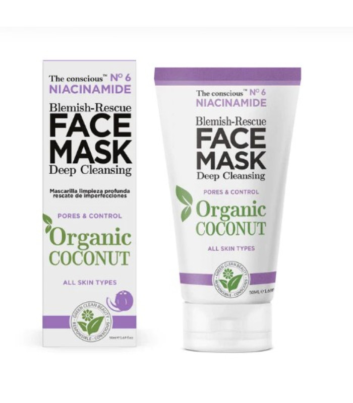 FACE MASK NIACINAMIDE DEEP CLEANSING N.6 ORGANIC COCONUT 50ml BIOVENE