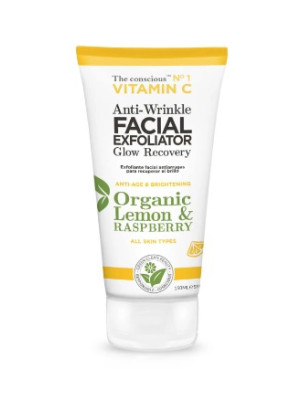 Anti-Wrinkle Facial Exfoliator Vitamin C N.1 Organic Lemon & Raspberry 150ml BIOVENE