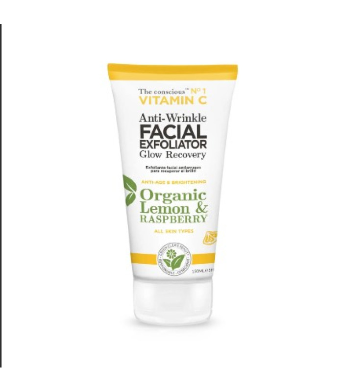 Anti-Wrinkle Facial Exfoliator Vitamin C N.1 Organic Lemon & Raspberry 150ml BIOVENE
