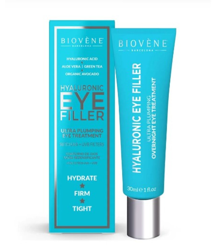 Hyaluronic Eye Filler Ultra Plumping Treatment with UVA+UVB Filters 30ml BIOVENE
