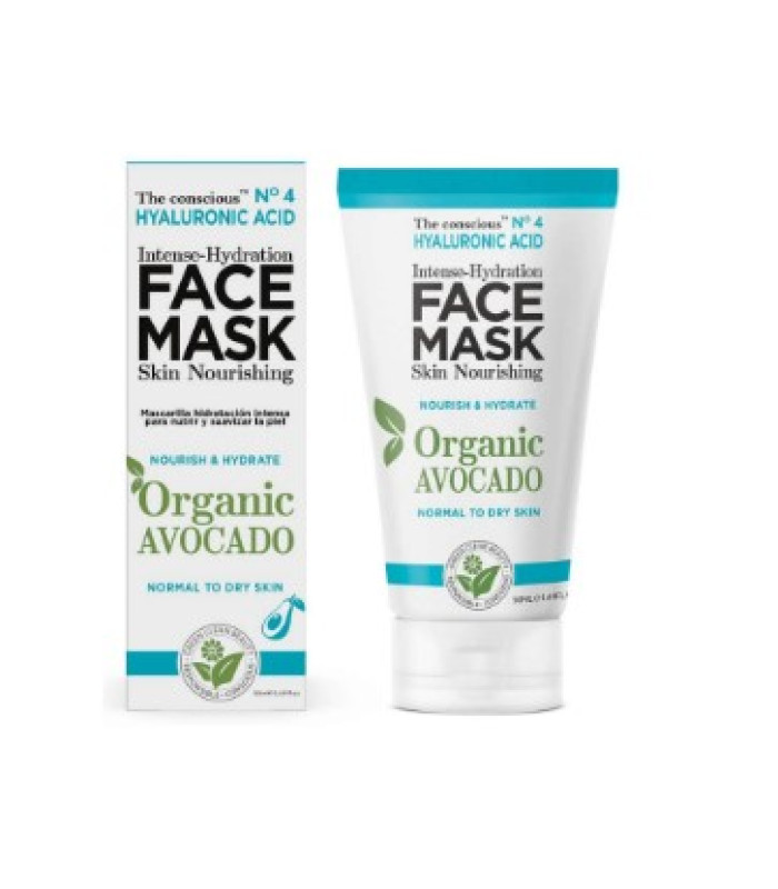 FACE MASK HYALURONIC ACID SKIN NOURISHING N.4 ORGANIC AVOCADO 50ml BIOVENE