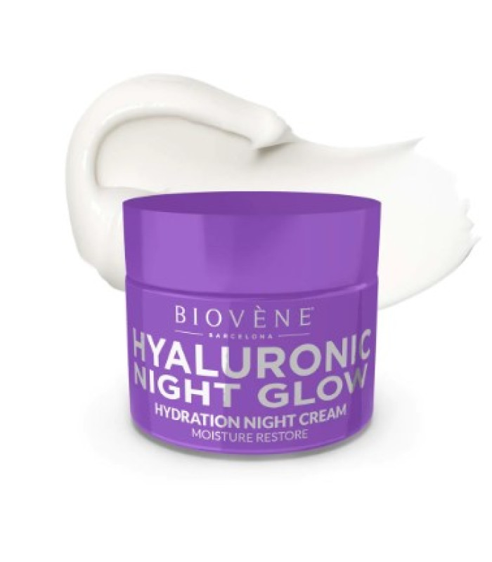 HYDRATION NIGHT CREAM HYALURONIC NIGHT GLOW BIOVENE 50ml