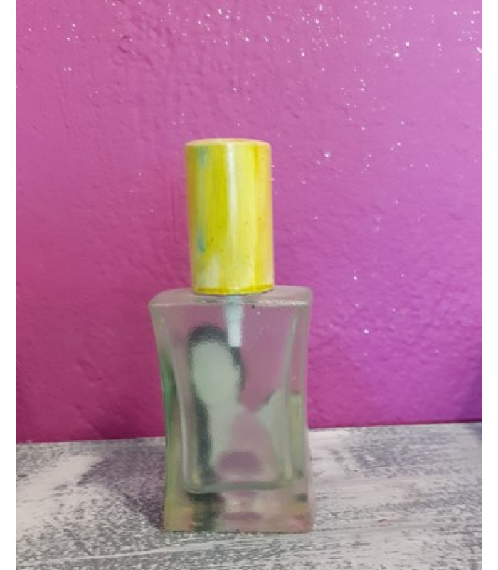 Χειροποίητο μπουκάλι αρώματος αγγελος κίτρινο II βιτρω