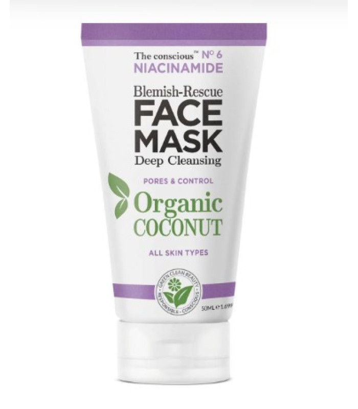 FACE MASK NIACINAMIDE DEEP CLEANSING N.6 ORGANIC COCONUT 50ml BIOVENE