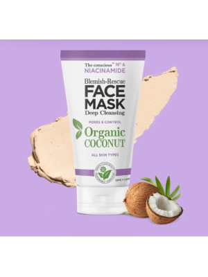 FACE MASK NIACINAMIDE DEEP CLEANSING N.6 ORGANIC COCONUT 50ml BIOVENE