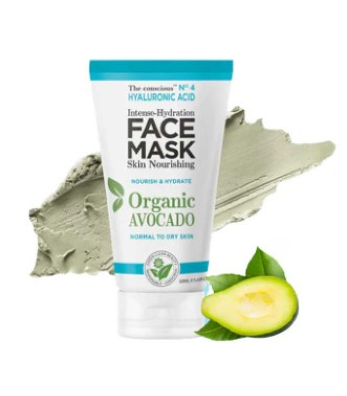 FACE MASK HYALURONIC ACID SKIN NOURISHING N.4 ORGANIC AVOCADO 50ml BIOVENE