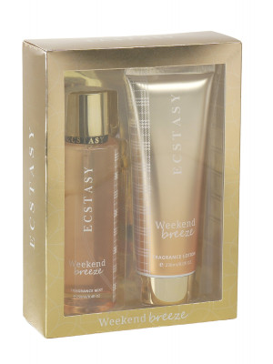 Ecstasy Mini Gift Set Weekend breeze Body Cream 90ml  Body Mist 90ml